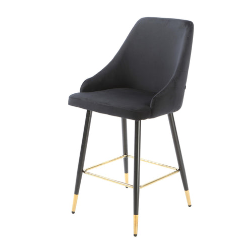 Native Home Lifestyle Chesterfield Black Kitchen Bar Stools (Set Of 2)
